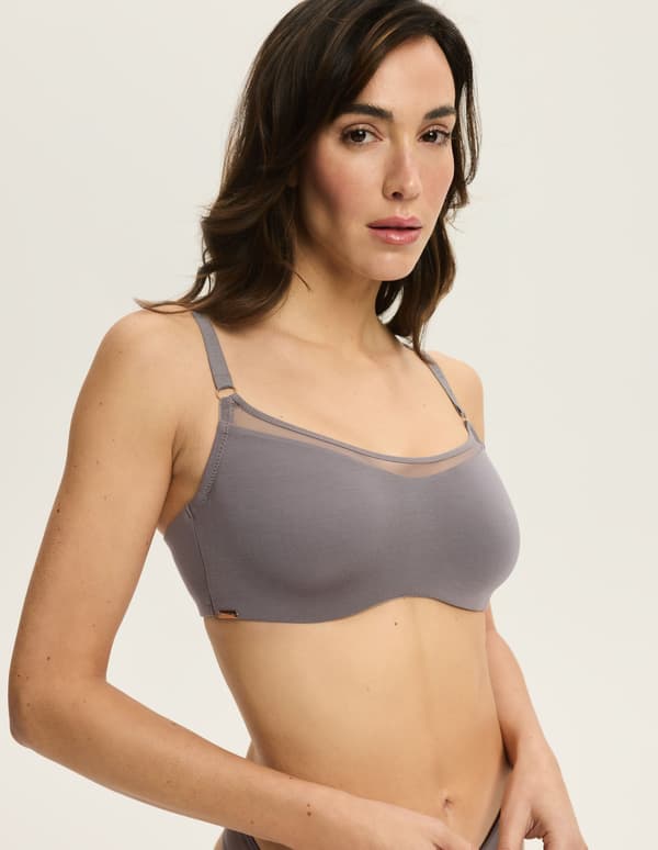 Blissy Esotiq Soft Bh | Grå 70E