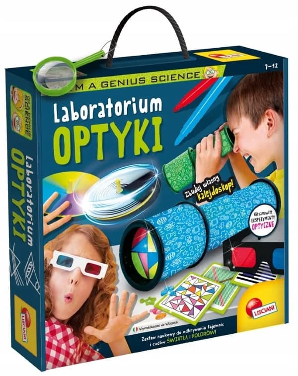 Lisciani I\'m Genius -optiikkalaboratorion tiedepakkaus