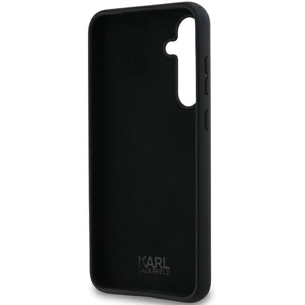 Karl Lagerfeld Silikone Choupette-etui til Galaxy A35, Sort