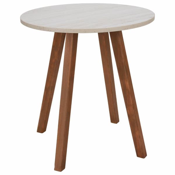Sofabord med marmorlignende bordplade, 40x43 cm