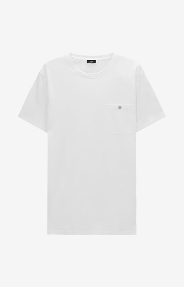 Ensfarvet t-shirt S