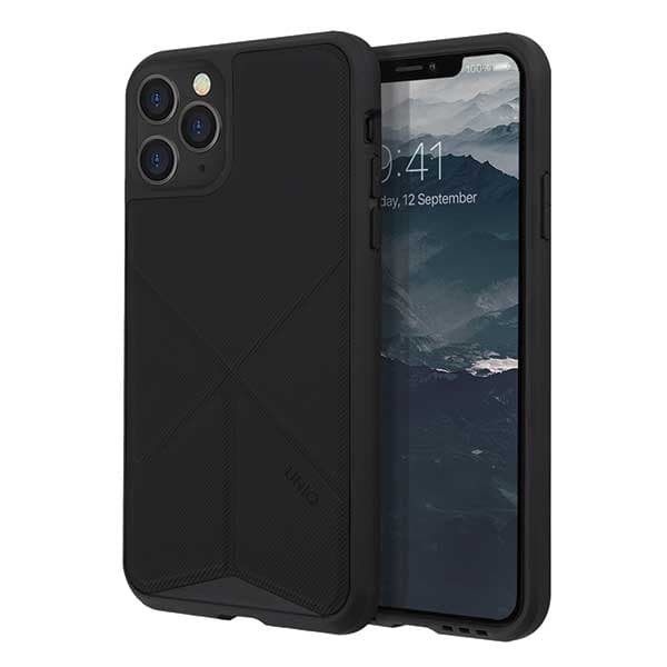 UNIQ Transforma-skal med stativ för iPhone 11 Pro, svart