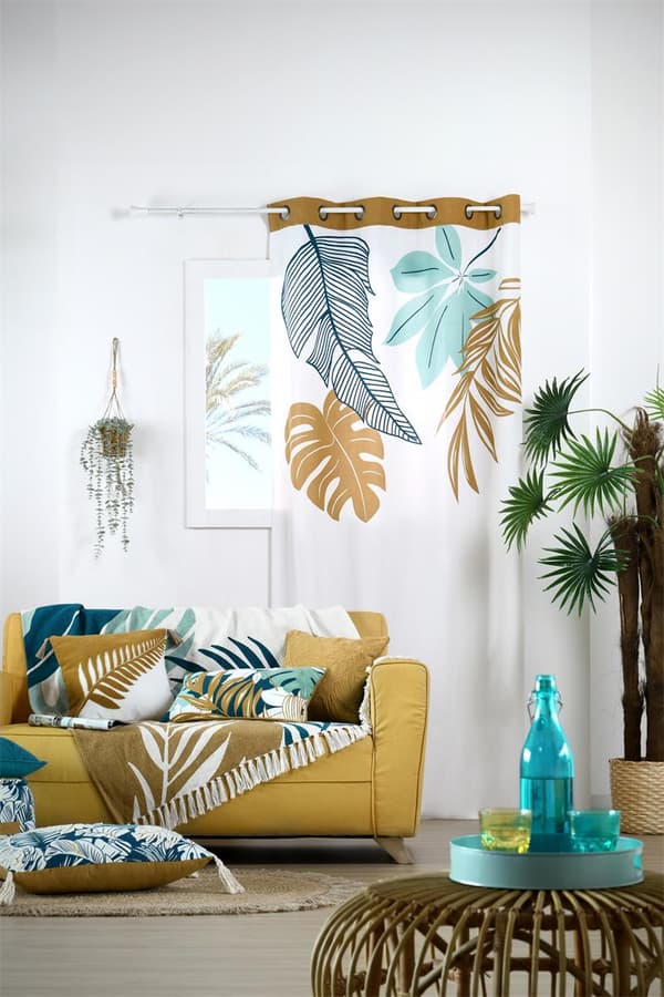 ALOHA pude 40x40 bregneblad kvast