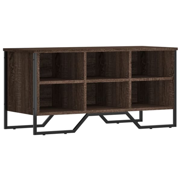 vidaXL skoskab brunt egetræ 90x38x45,5 cm