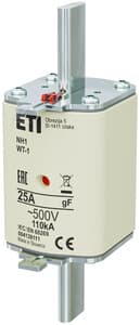 NH1/WT-1 GF 25A/500V säkringskoppling
