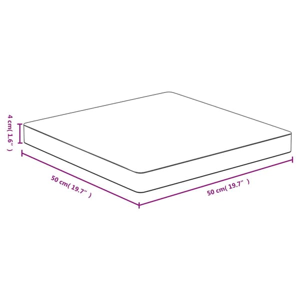 vidaXL Bordsskiva 50x50x4 cm bambu