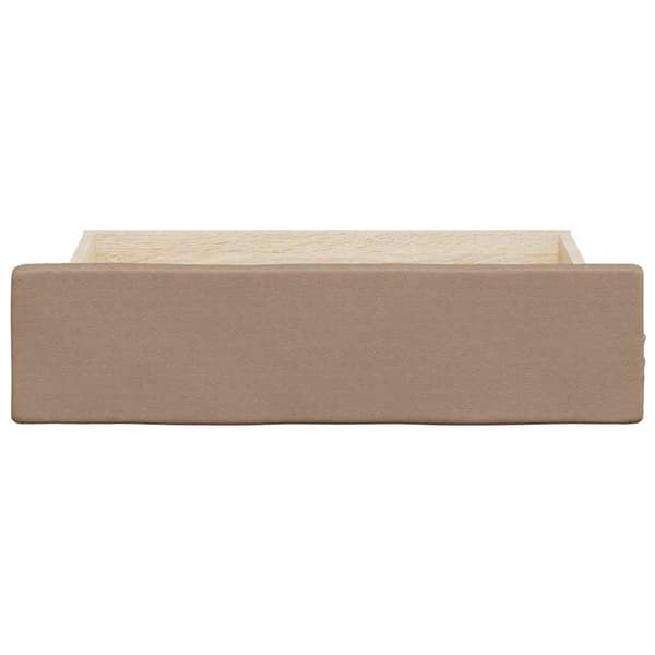 vidaXL Undersängslådor, 2 st, Cappuccino