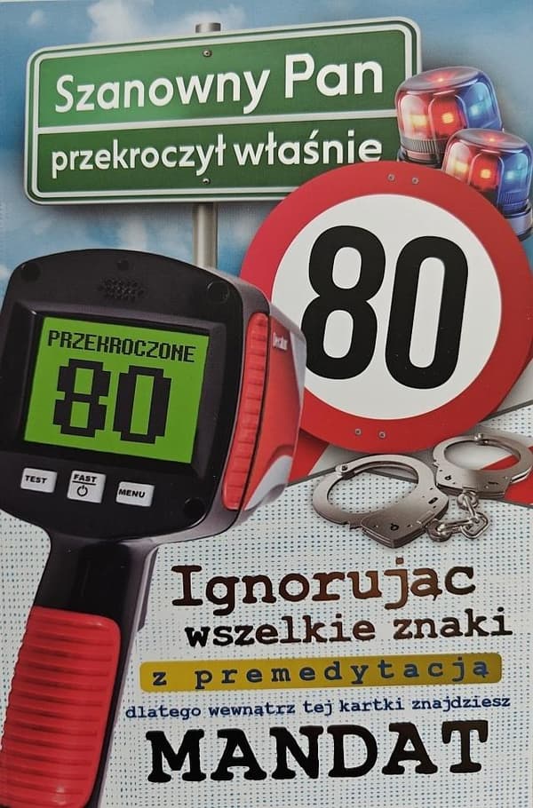 Fødselsdagskort 80