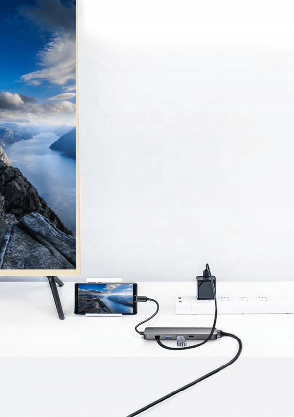 Adapter 5-i-1-hubb USB-C SC-USH83