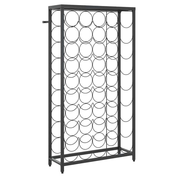 vidaXL Pulloteline 45 pullolle musta 54x18x100 cm takorauta