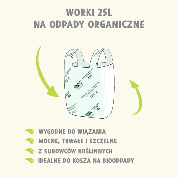 GreenAware kompostoituvat jätesäkit 25L 10 kpl
