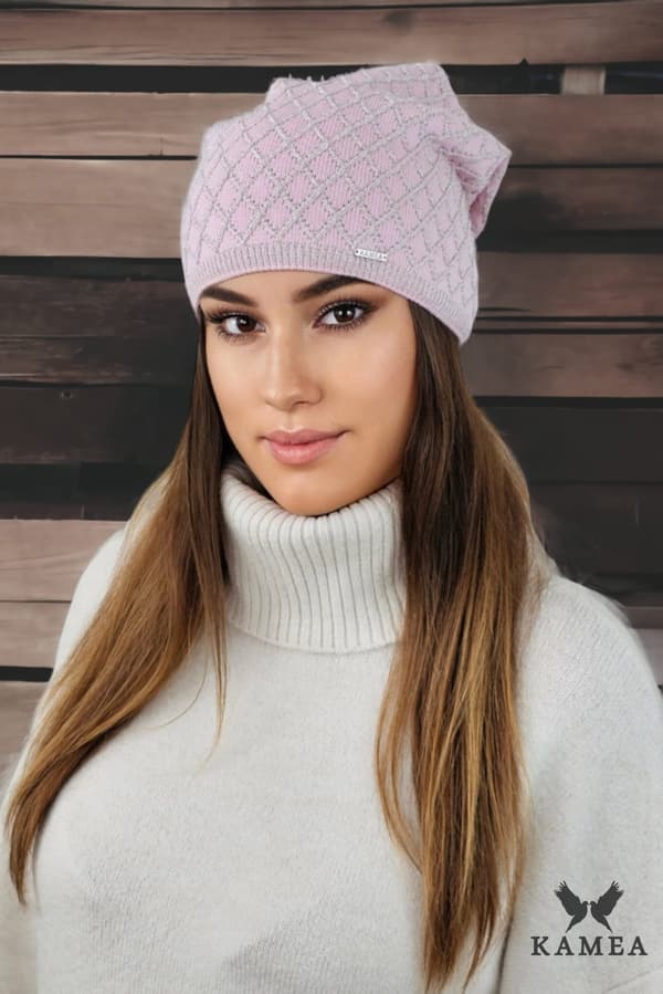 CENTURIA viskoshatt med glansig yta, rosa