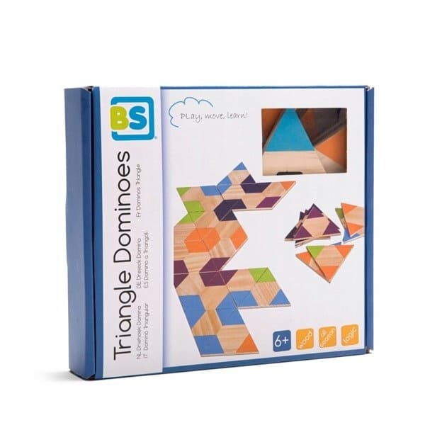 Arkade dominospil, træ trekant spil