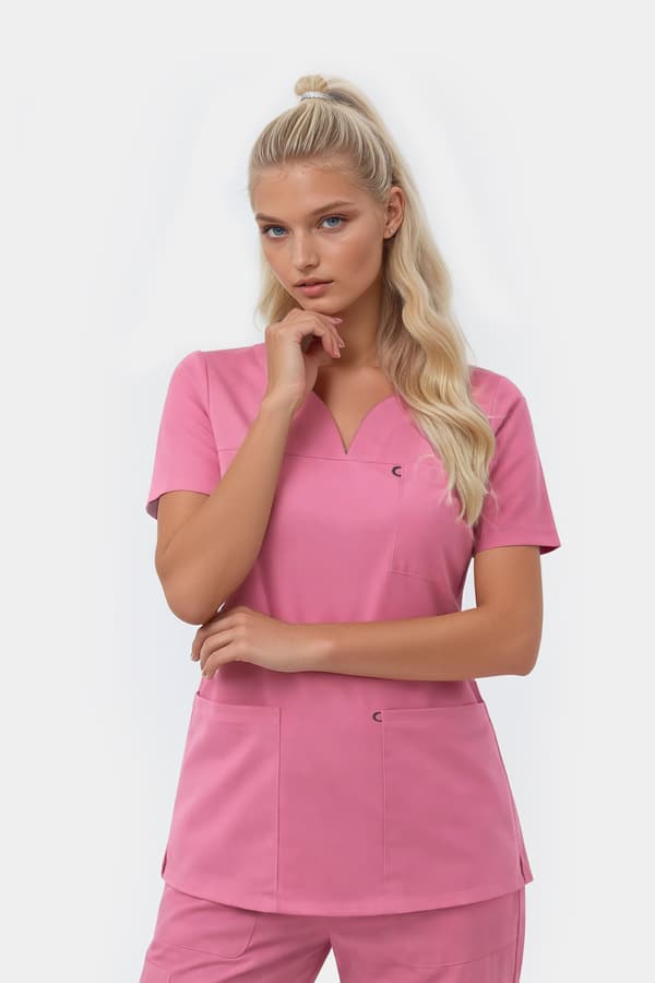 Dame medicinsk bluse Amelia SWEATSHIRT AMELIA HVID S