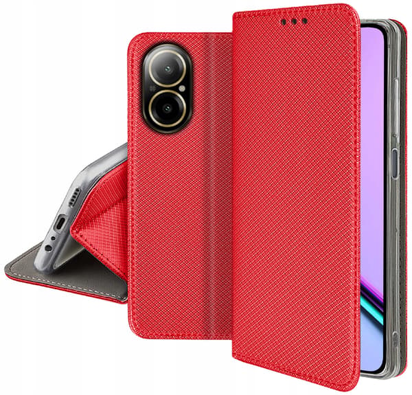 Flipfodral för Realme C67 4G Flip Cover + Glas