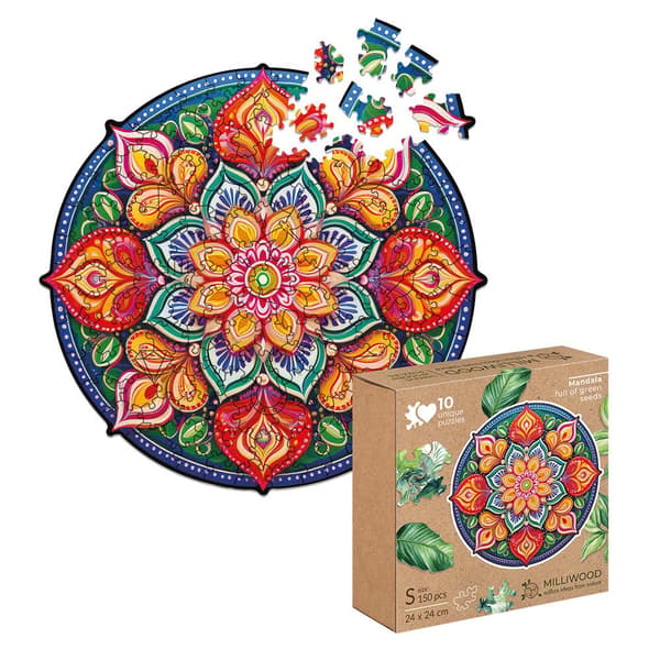 Træpuslespil. Mandala. Håb.