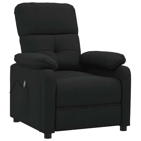 vidaXL massagestol, sort, stofbetræk
