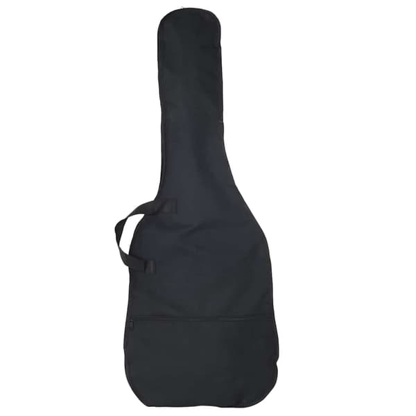 vidaXL Nybörjarbasgitarr med väska, svart, 4/4, 46"