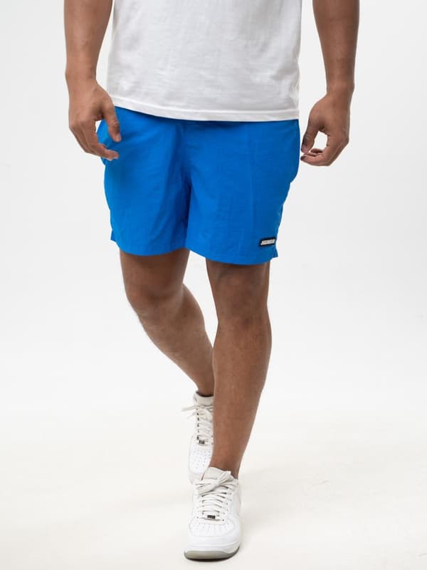 Jigga Wear Patch herrblå sportbadshorts M