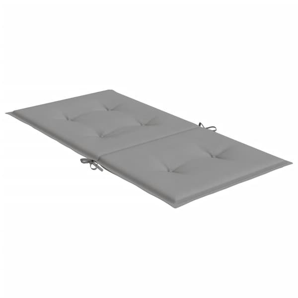 vidaXL Puutarhatuolin tyynyt, 2 kpl, Harmaa, 100x50x3 cm