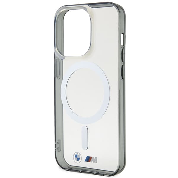 BMW Silver Ring MagSafe-etui til iPhone 14 Pro, gennemsigtig