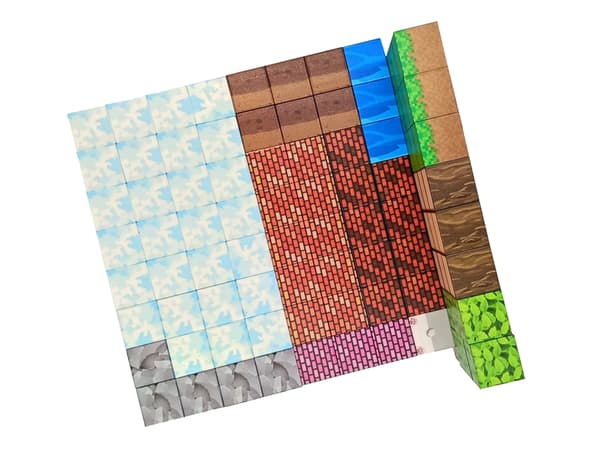 Magnetiska byggklossar Pixelkuber 96 bitar 3D
