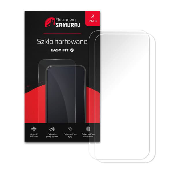 Ny Screen Samurai hærdet glas til Apple iPhone 15 Pro med Easy Fit-ramme | 2-pak