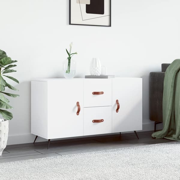 vidaXL Byrå, vit, 100x36x60 cm, träbaserat material