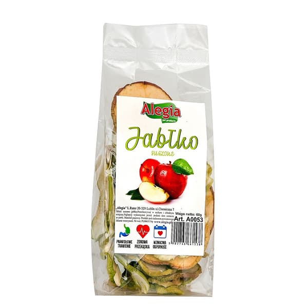 Alegia - Tørrede æbler delikatesse 60g