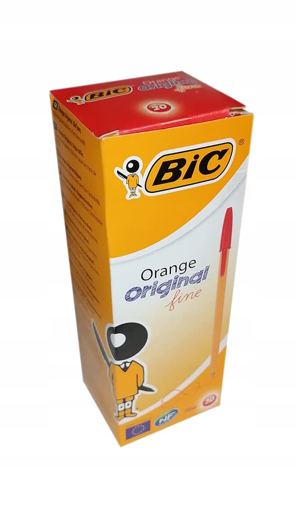 BIC Kulspetspenna Orange Röd 20 st