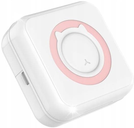 Mini C15 Bluetooth-termoskrivare bärbar 200 DPI rosa