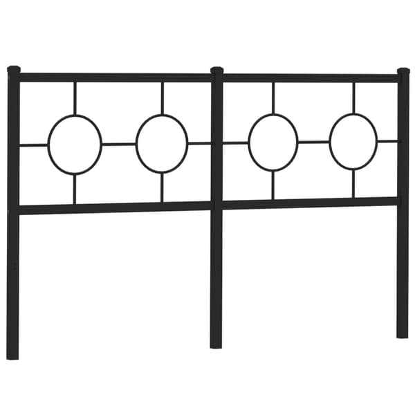 vidaXL metalsengegavl sort 160 cm