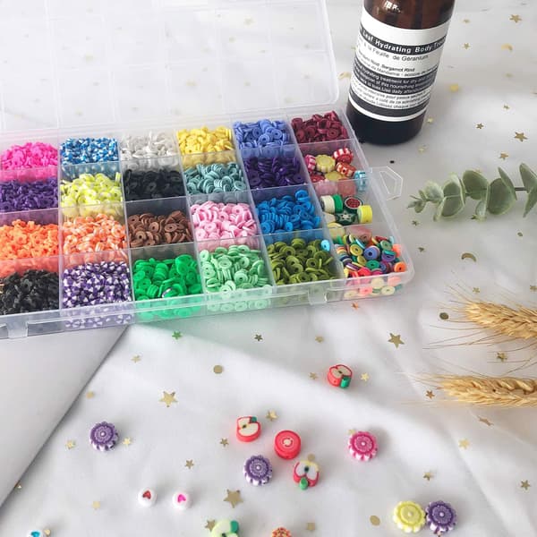Perler til fremstilling af smykker, halskæder, sæt