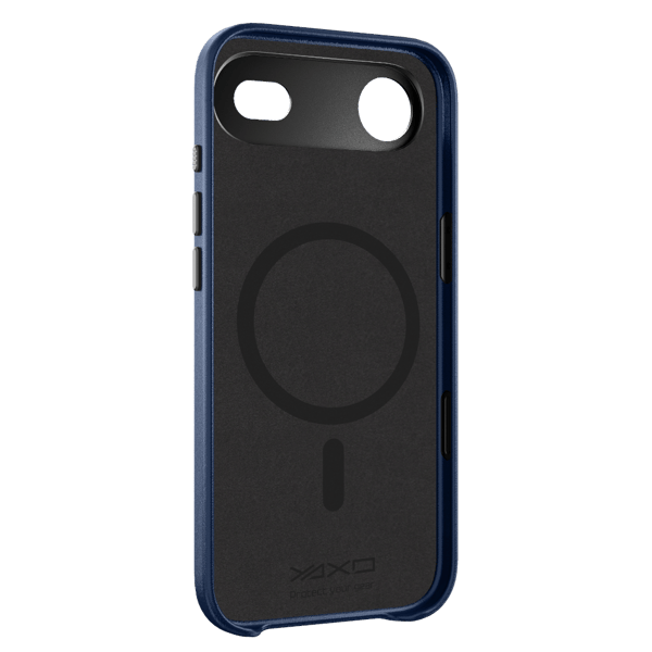 Yaxo Læder Gear Slim Cover MagSafe iPhone 17 Pro Mørkeblå