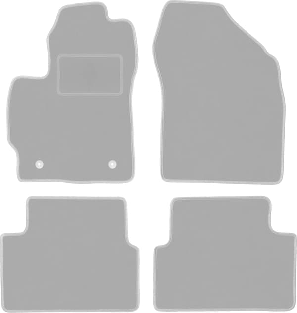 Grå bilmåtter til: Toyota Auris I hatchback (2007-2012)