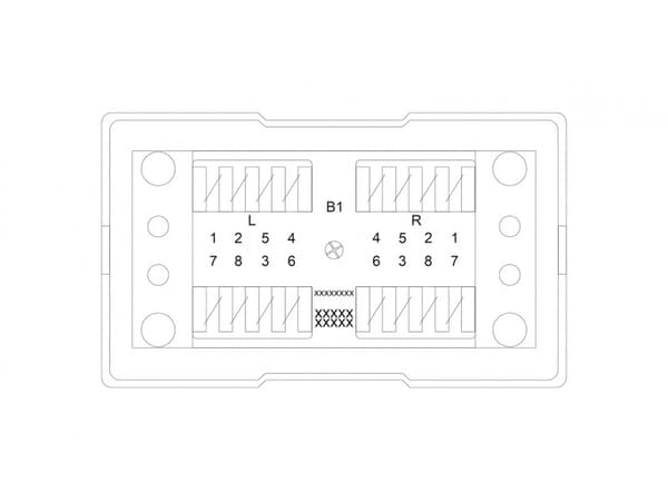 LSA STP Cat.6 Alantec-tilslutningsmodul