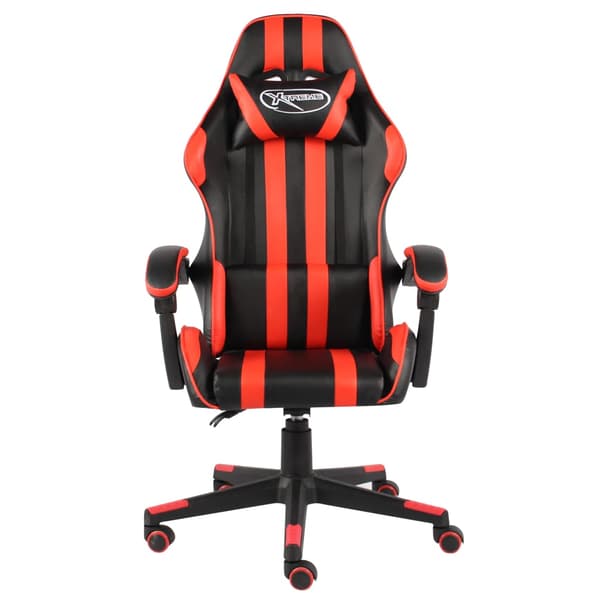 vidaXL gamingstol, sort og rød, kunstlæder