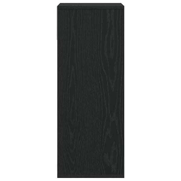 vidaXL bogreol, sort, 34x31x80 cm, træbaseret materiale
