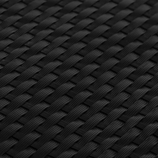 vidaXL balkonskærm, sort, 300x90 cm, polyrattan