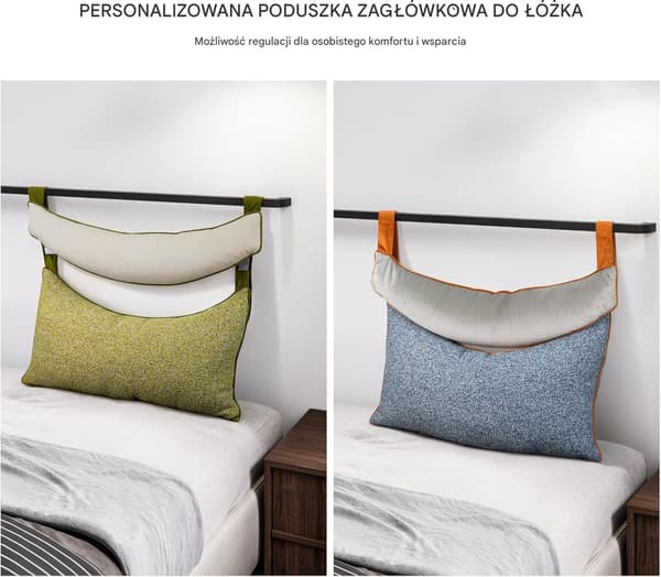 Ergonomisk grøn sovepude