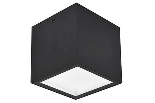 Gemini mattsvart LED 7W 3000K IP65 Rör-downlight utomhus