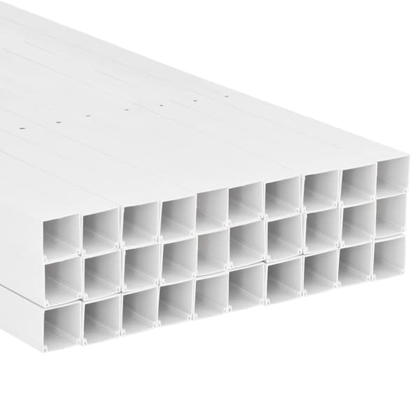 vidaXL Elrör, 50x25 mm, 30 m, PVC