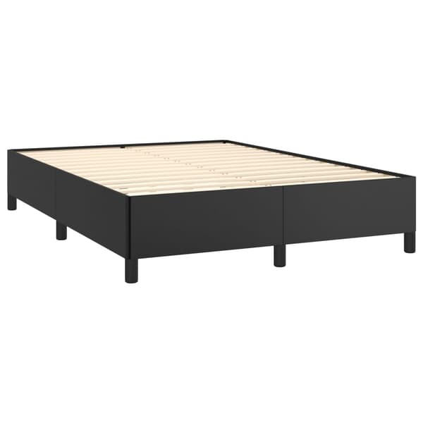vidaXL sengestel sort 140x190 cm kunstlæder