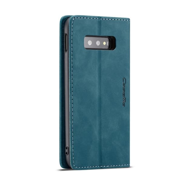 CASEME Etui til Samsung Galaxy S10E, Læderpung, Blå