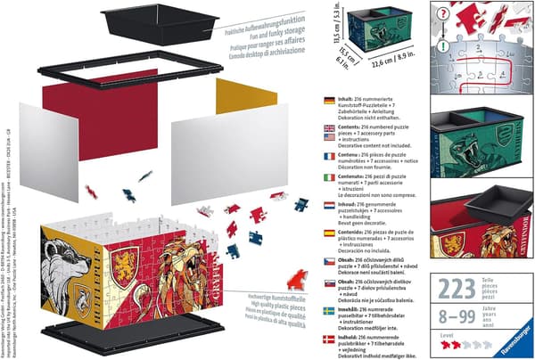 Ravensburger 3D-pussel Harry Potter-låda 216 bitar