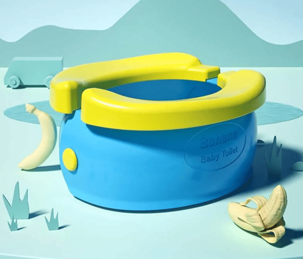 Bærbart, foldbart urinal, bananblå [DG-NC1-NB]