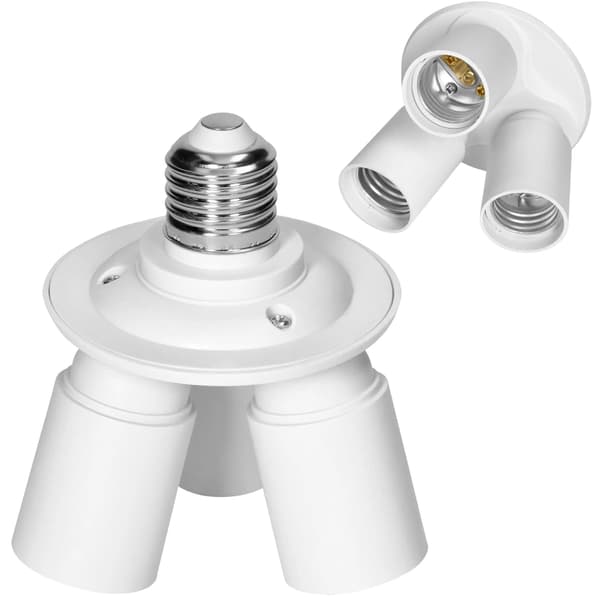 Splitteradapter Pærefatning E27 3xE27