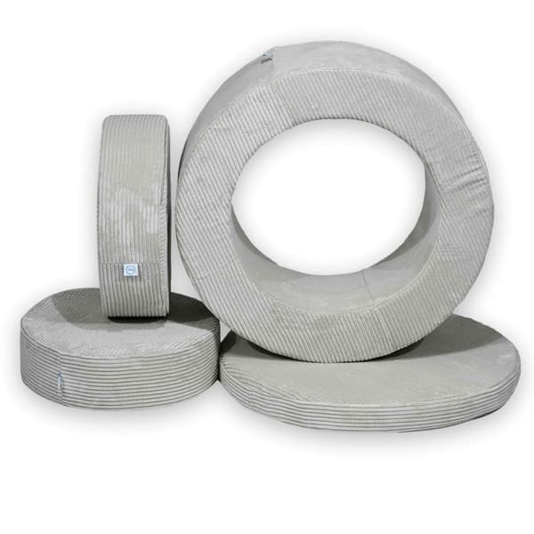 Modulaarinen leikkirahi, sametti, harmaa