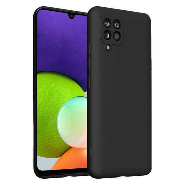Etui til Samsung Galaxy A22 / M22 4G / LTE, Silikone Lite, sort