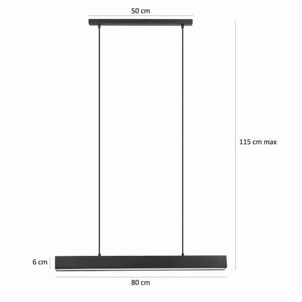 Tornado VOLCANO 80 lampa svart